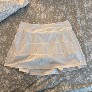 White Lululemon Pace Rival Skirt